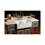 Elkay® SWUF32189WH Apron Front Sink, Rectangle Shape, 33 in W x 19-15/16 in D x 10-1/8 in H, Apron Front Mount, Fireclay, White