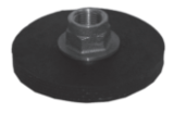 Force Plunger Disk with Brass Fitting for 4in Drain