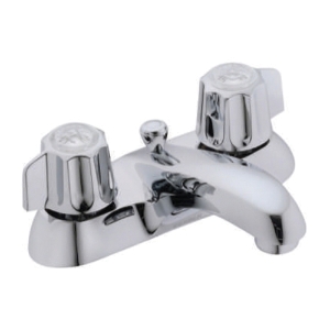 Gerber® G0743431 Classics™ Lavatory Faucet, Polished Chrome, 2 Handles, Metal Pop-Up Drain, 1.2 gpm Flow Rate