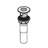 Moen® 14750 Grid Strainer Waste Assembly with Overflow, 1-1/4 in Nominal, 2-1/8 in, Brass Drain, Brushed Nickel