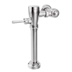 Moen® 8310M35 Manual Urinal Flush Valve, M-DURA™, 3.5 gpf, 1 in IPS Inlet, 1-1/2 in Spud, 15 to 120 psi, Polished Chrome