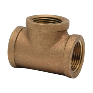LEGEND 310-105NL Lead Free Tee, 1 in Nominal, Thread End Style, 125 lb, Cast Bronze