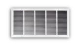 TRUaire™ 30" x 24", 1-Way, 1/3" Stamped Louver, Steel, Ceiling/Sidewall, White, Grille