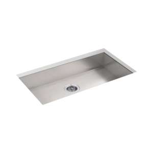 Kohler® 25939-NA Vault™ Kitchen Sink, 30-1/4 in L x 16-9/16 in W x 5-1/2 in D Bowl, Undermount, 18 ga Stainless Steel