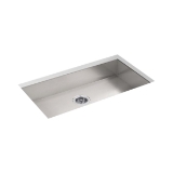 Kohler® 25939-NA Vault™ Kitchen Sink, 30-1/4 in L x 16-9/16 in W x 5-1/2 in D Bowl, Undermount, 18 ga Stainless Steel