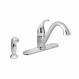 Moen® 67840 Kitchen Faucet, Camerist®, 1.5 gpm Flow Rate, Fixed Spout, Chrome, 1 Handle