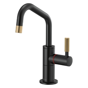 Brizo® 61363LF-H-BLGL Litze® Instant Hot Faucet, 1 gpm at 60 psi Flow Rate, Luxe Gold/Matte Black, 1 Handle