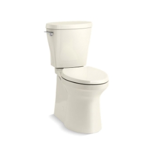 Kohler® 20204-96 Betello™ Toilet Tank With ContinuousClean Technology, 1.28 gpf, Left Hand Trip Lever Flush, Biscuit