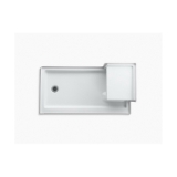 Kohler® 1977-95 Tresham® Single Threshold Shower Receptor, Ice Grey, Left Drain, 60 in L x 32 in W x 21-1/8 in D