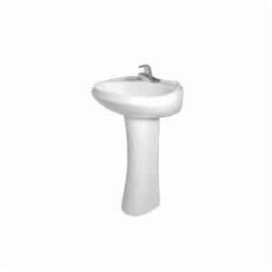 Gerber® G0012504 Maxwell® Petite Lavatory Sink With Consealed Front Overflow, Round Shape, 4 in Faucet Hole Spacing