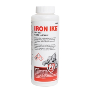 Hercules® Iron Ike® 45400 Rust Remover, 20 oz Bottle, Slight Odor of Sulfur Dioxide Odor/Scent, White, Crystalline Granular Powder Form