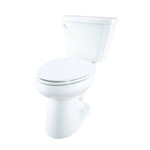 Gerber® ErgoHeight™ VP-21-518 2-Piece Toilet, Viper®, Elongated Bowl, 16-7/8 in H Rim, 12 in Rough-In, 1.6 gpf, White