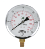 WINTERS PEM153 Economy Pressure Gauge, 30 in Hg/0 to 30 psi, 1/4 in NPT Connection, 2-1/2 in Dial, +/- 3-2-3 %