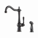 Brizo® 61136LF-RB Tresa® Kitchen Faucet With Spray, 1.8 gpm Flow Rate, 360 deg Swivel Spout, Venetian Bronze, 1 Handle