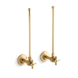 Kohler® 7605-P-2MB Angle Supply with Stop, 3/8 in Nominal, NPT End Style, Brass Body, Vibrant® Brushed Moderne Brass