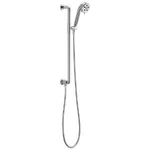 Brizo® 85735-PC Litze® Hand Shower, 3-1/5 in Dia 3 Shower Head, 2 gpm, 60 to 82 in L Hose, 1/2-14 NPSM Connection, Polished Chrome