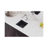 Elkay® ELX1616CH0 Quartz Luxe Bar Sink, Rectangle Shape, 13-1/8 in L x 15-3/4 in W x 7-11/16 in H, Dual Mounting, Charcoal
