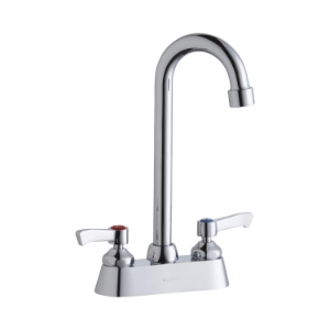 Elkay® LK406GN05L2 Centerset Bathroom Faucet, Polished Chrome, 2 Handles, 1.5 gpm Flow Rate