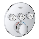 GROHE 29138000 Thermostatic Trim, 9.5 gpm Valve, StarLight® Polished Chrome