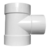 Charlotte PVC 00401A 6250, 16 x 16 x 12 in nominal, Hub end style, SCH 40/STD, PVC
