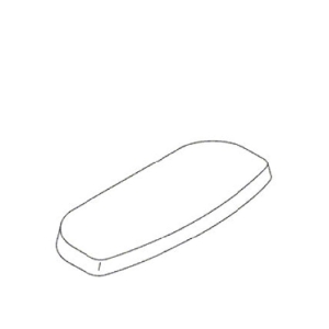 Kohler® 88497-47 Replacement Toilet Tank Cover, Almond