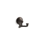 Kohler® 11414-2BZ Robe Hook, Bancroft®, 2 Hooks, 3-1/8 in OAW x 2-7/8 in OAD x 2-13/16 in OAH, Metal, Oil-Rubbed Bronze