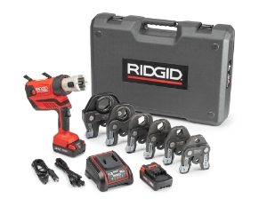 RIDGID® 67053 Press Tool Kit, 1/2 to 2 in Capacity, 7200 lb, 4 s Crimp, 18 V, Lithium-Ion Battery