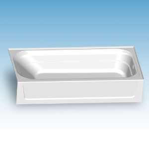 ELM® T6030RWHT Premier Bathtub, Topaz™, Soaking, 60 in L x 30 in W, Right Drain, White