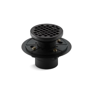 4~ Tile-In Square Shower Drain in Matte Black DT062412-BL