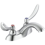 DELTA® 21C134 TECK® Heavy Duty Centerset Sink Faucet, Chrome, 2 Handles, 1.5 gpm Flow Rate