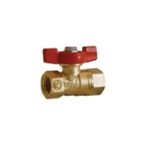LEGEND 101-541 T-800T Mini Ball Valve, 1/4 in Nominal, FNPT End Style, Brass Body, Test Port, PTFE/FPM Softgoods