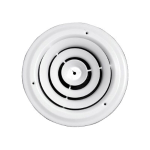 TRUaire™ 800 06 Step Down Face Ceiling Diffuser, 6 in, Round Diffuser, Steel, Powder Coated redirect to product page