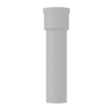 Saniflo® 030 Extension Pipe, 4 x 5 in OD x 18 in L, PVC, White