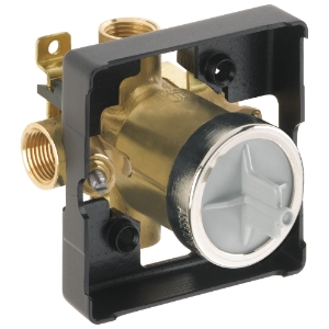 DELTA® R10000-IPWS Universal Tub and Shower Rough-In Valve Body, 1/2 in FNPT Inlet x 1/2 in FNPT Outlet, Forged Brass Body