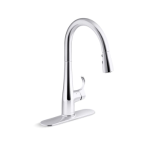 Kohler® 22036-CP Simplice® Touchless Kitchen Sink Faucet, 1.5 gpm Flow Rate, Polished Chrome, 1 Handle