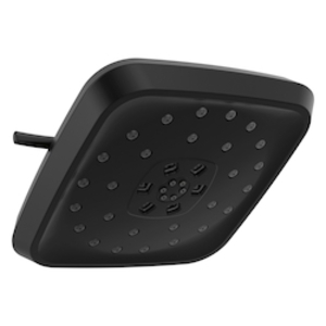 DELTA® 52460-BL Universal Showering Multi-Function Shower Head, 1.75 gpm Max Flow, 4 Sprays, 7-11/16 in L x 7-11/16 in W x 3-1/2 in H Head, Matte Black