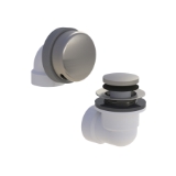 Watco® 901-FA-PVC-BN Innovator® 901 Bath Waste Half Kit with Brushed Nickel Face Actuated Stopper, PVC