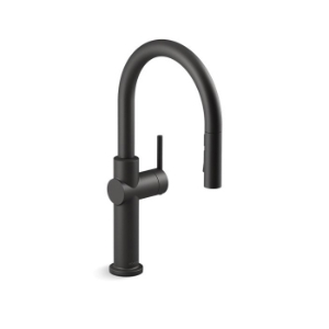 Kohler® 22972-BL Crue™ Pull-Down Kitchen Sink Faucet, 1.5 gpm, 1 Handle, 1 Faucet Hole, Touch Control, Matte Blac