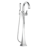 Brizo® T70130-PC Free Standing Tub Filler Trim, Virage®, 2 gpm Flow Rate, Polished Chrome, 1 Handle
