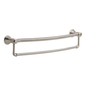 DELTA® 41319-SS Traditional Towel Bar With Assist Bar, 24 in L Bar, 4-3/8 in OAD x 5 in OAH, Metal, Stainless Steel