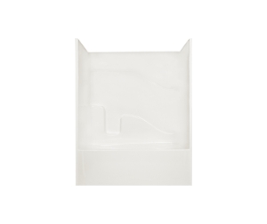Clarion RE7936LX-WH Residential 1-Piece Tub Shower, 60 in L x 36 in W x 78 in H, AcrylX, White