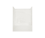 Clarion RE7936LX-WH Residential 1-Piece Tub Shower, 60 in L x 36 in W x 78 in H, AcrylX, White