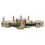 WATTS® 0063235 LF007 Double Check Valve Assembly, 2 in Nominal, Quarter-Turn Ball Valve, Cast Copper Silicon Alloy Body