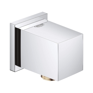 GROHE 26634000 26634_0 Euphoria® Cube® Shower Wall Union, 1/2 in Nominal, FNPT End Style, Metal, Polished Chrome