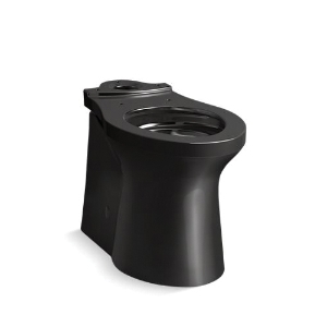 Kohler® 20148-7 Betello™ Comfort Height® Chair Height Toilet Bowl, Black, Elongated Shape, 12 in Rough-In, 2-1/8 in Trapway