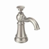 Moen® S3945SRS Traditional Soap Dispenser, 18 oz Bottle Capacity, Deck Mount, Metal, Spot Resist™ Stainless