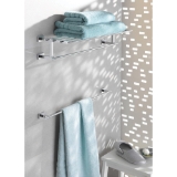 GROHE 40512001 Multi-Towel Rack, Essentials Cube, 23-5/8 in L, StarLight® Polished Chrome