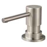Brizo® RP79275SS Solna® Contemporary Soap/Lotion Dispenser, 13 oz Bottle Capacity, Deck Mount, Stainless Steel