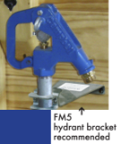 Fisher Manufacturing FM-5 Stainless Steel Yard Hydrant Wall Bracket