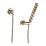 Brizo® 88875-GL Odin® Wall Mount Hand Shower, 1.75 gpm Flow Rate, 60 to 82 in L Hose, 1/2-14 NPSM Connection, Luxe Gold